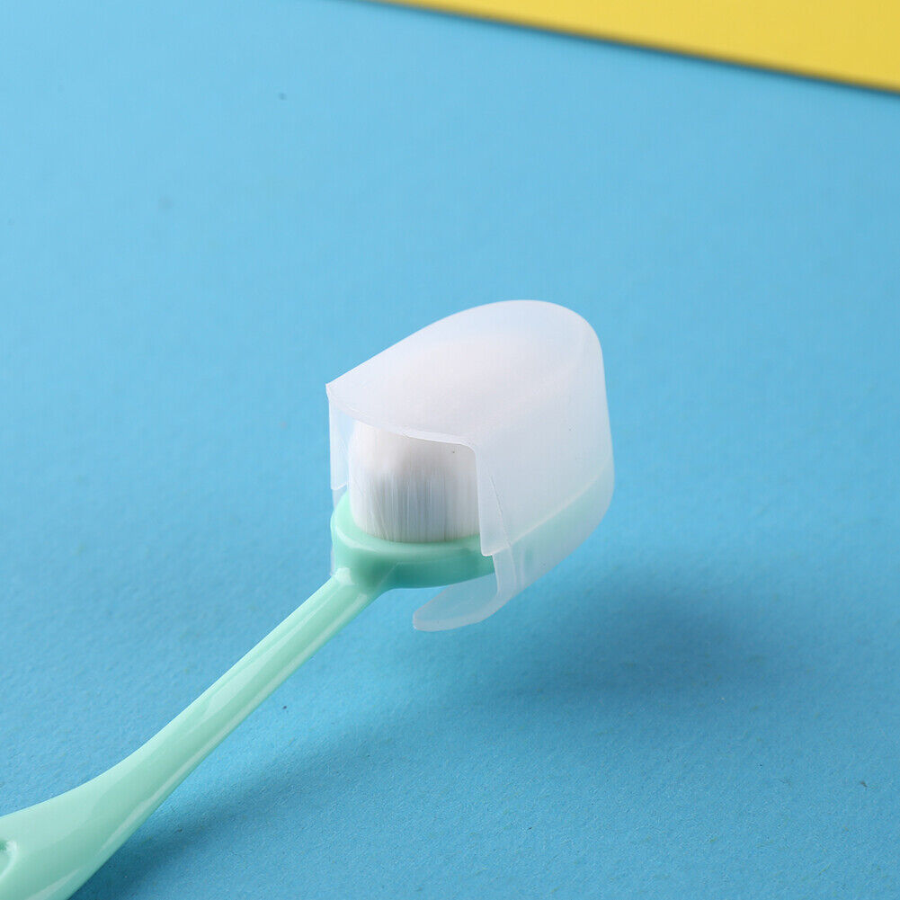 10pcs Plastic Ink Blending Brush Cap Painting Flat Brushes Head Cover Caps