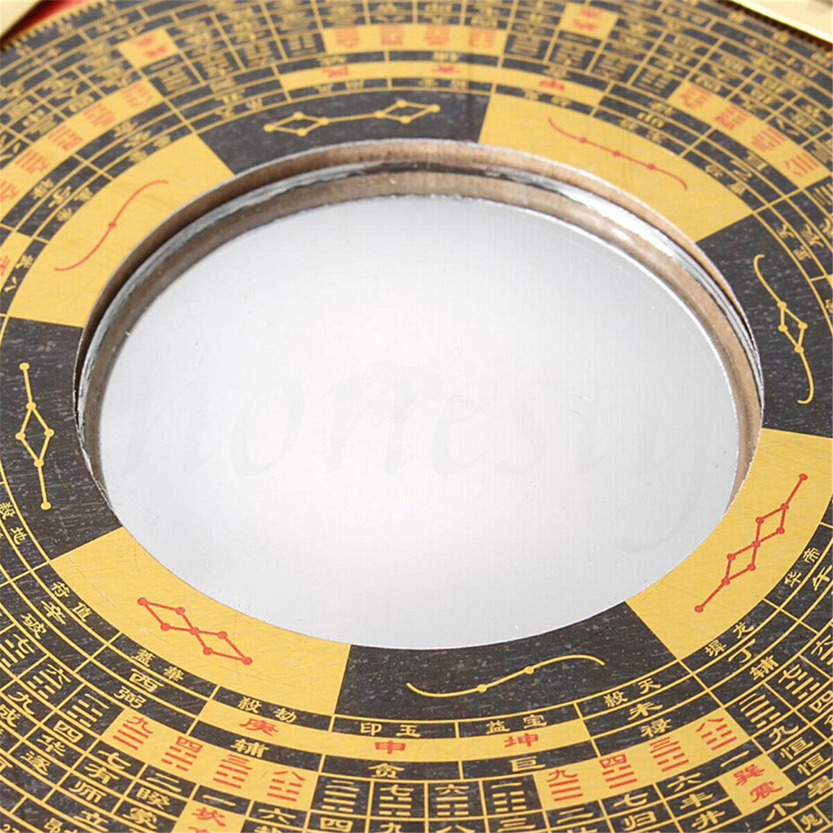 Chinese Era Oriental Safe Protection Feng Shui Home House Concave Bagua Mirror
