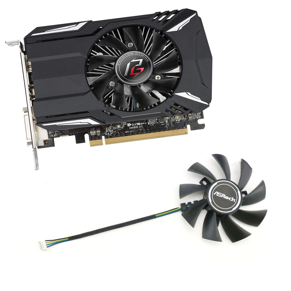 For ASRock RX550 560 Phantom Gaming ITX Graphics Card Cooling Fan Cooler Fan