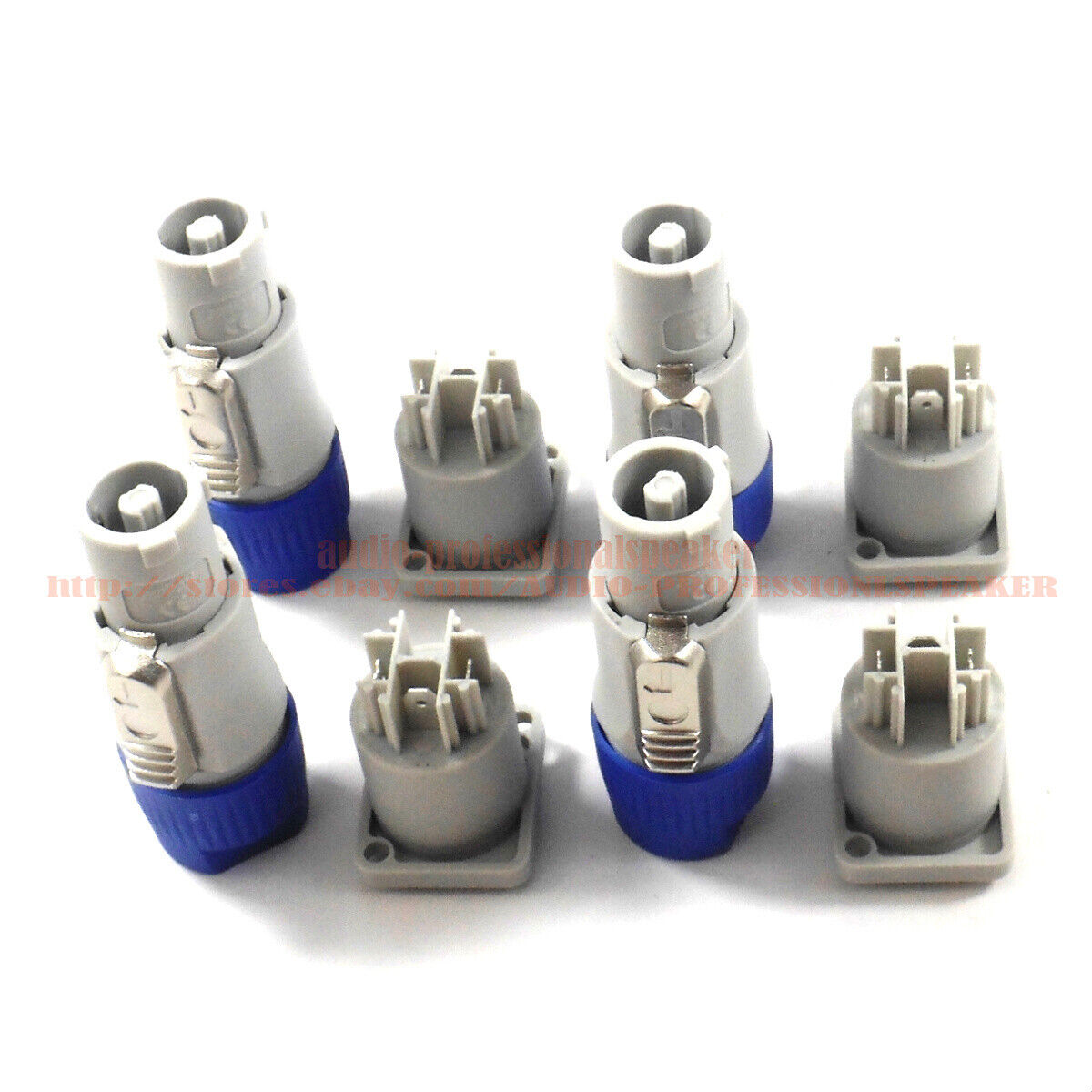 4  x ProCraft PC-TSC044 AC Cable End Power Out Gray 20Amp Mates Female Powercon