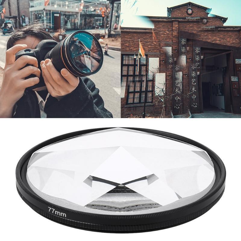Photography Repeat Multiple Image Glass Prism  77 mm Pentaprism Filter
