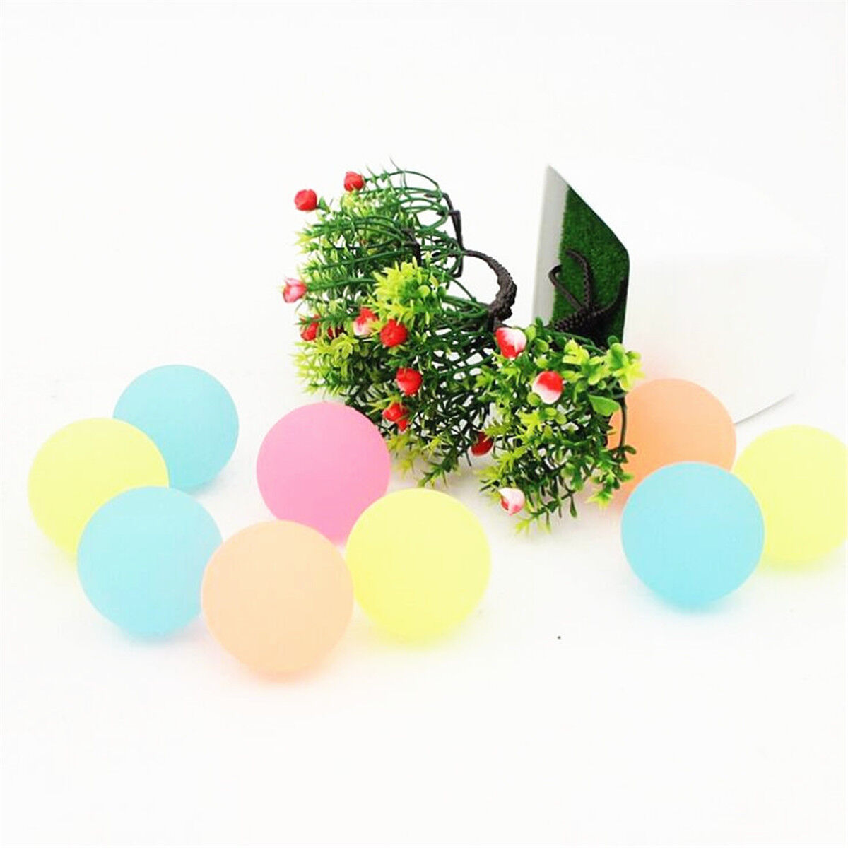 40mm Bouncy Jet Balls Birthday Party Loot Bag Luminous Light Ball Fun For Kids