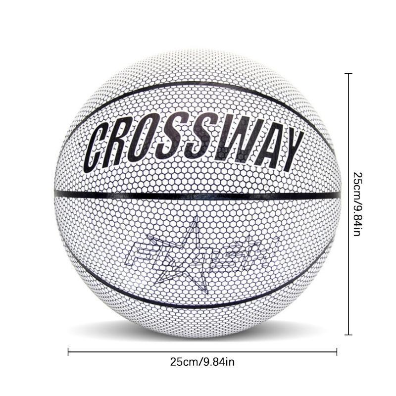 NO.7 PU Reflective Luminous Basketball Photo Shooting Cool Basketball Outdoor