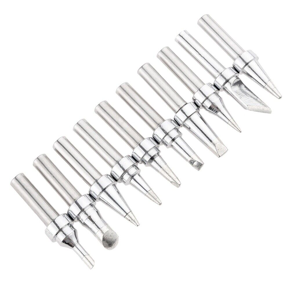 10Pcs 200M-T Series 31mm Soldering Iron Tip for Welding Small Components Repair