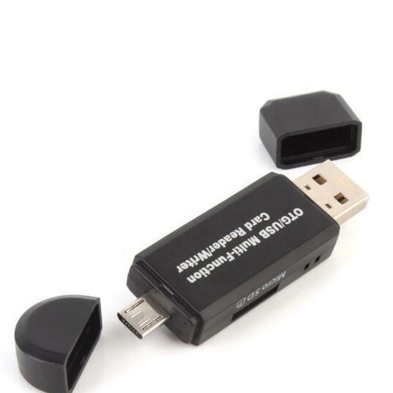 USB 2.0 Micro Card Reader Portable Memory Card Reader Micro- USB 2.0 OTG Adapter
