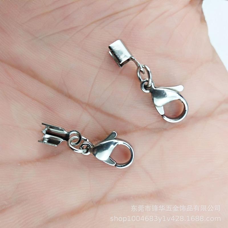 10 Pcs Jewelry Making Lobster Claw Clasp With Crimp End Tips DIY Necklace Kit