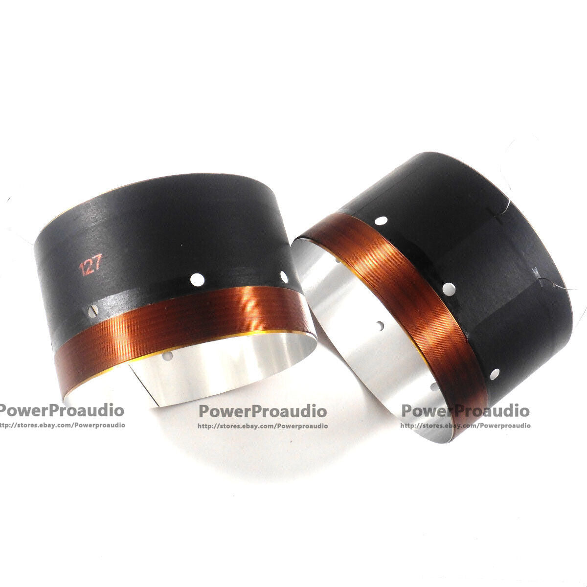 2x 127mm Voice coil Copper wire 8 Ohm For Loudspeaker Repair Tweeter ASV Bobbin