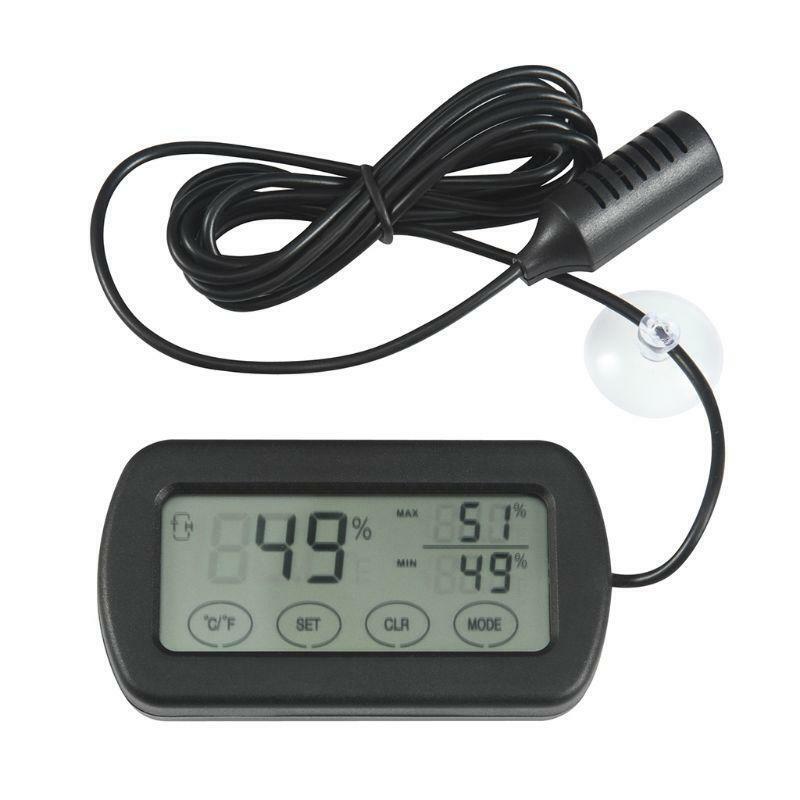Large Screen Thermometer Hygrometer ?/? Max/Min Indoor Outdoor Incubator Monitor