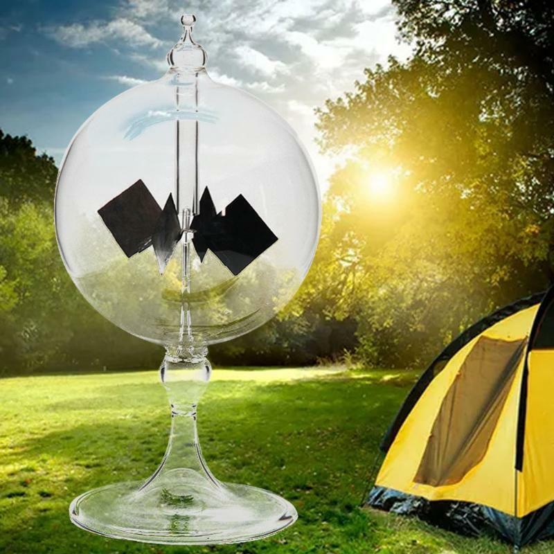 Glass Radiometer Radiation Dosimeter Clear Solar Power Radiometer Vanes Science