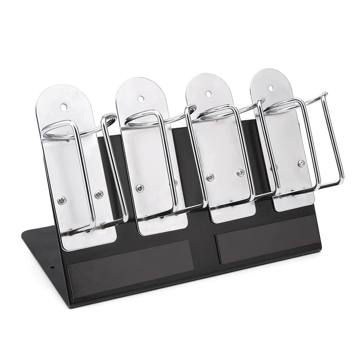 4 Slots Hair  Holder Barber Shop Salon Tools Stand for Hairstylist
