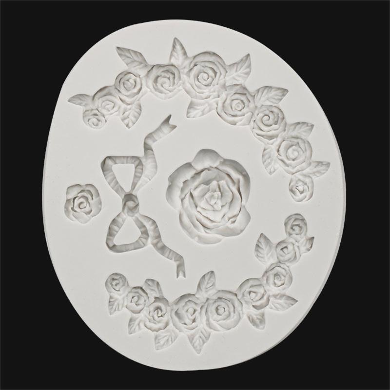 Rose Shape Jelly Molds Ice Silicone Mould Cake Decorating Gadgets Fondant Moulds