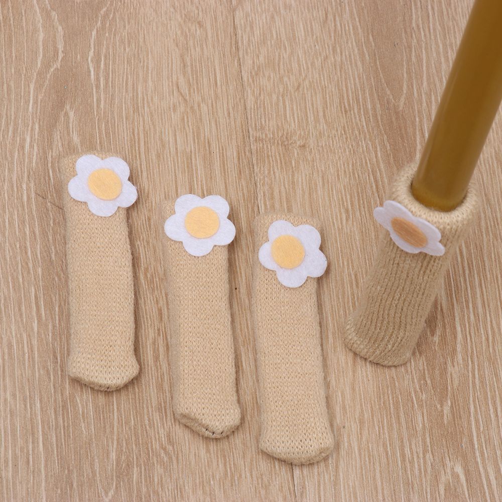 Knitted Chair Socks Furniture Feet Cover Chair Leg Caps Furniture Socks Pads