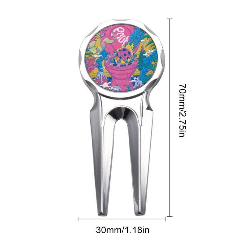 1Pc Mini Golf Divot Tool Zinc Alloy Golf Divot Repair Tool Metal Golf Divot Tool