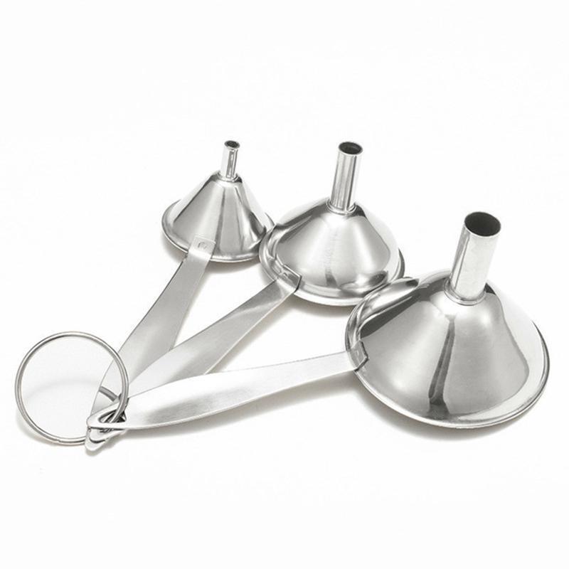 Metal Funnels Cooking Powder Food Grade Flask Funnels for Filling Bottle Liquor