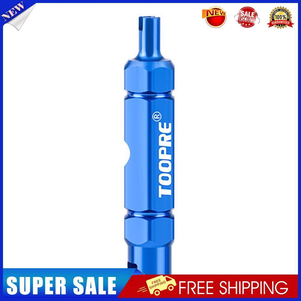 TOOPRE Bicycle Bike Valve Core Tube Wrench Nozzle Removal Tool (Blue)