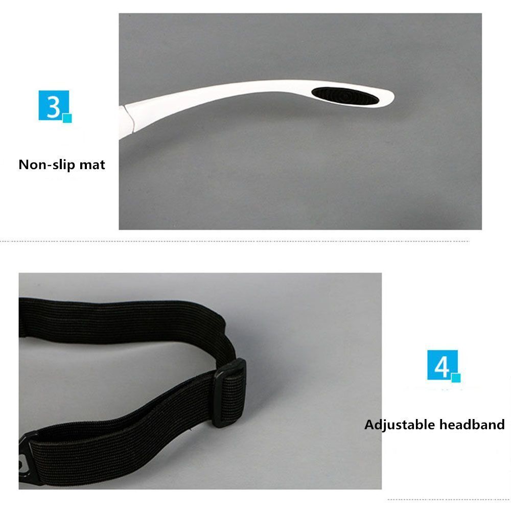 Bright Magnifier Magnifying Glass With 5 Lenses 2 LED Light Head Loupe