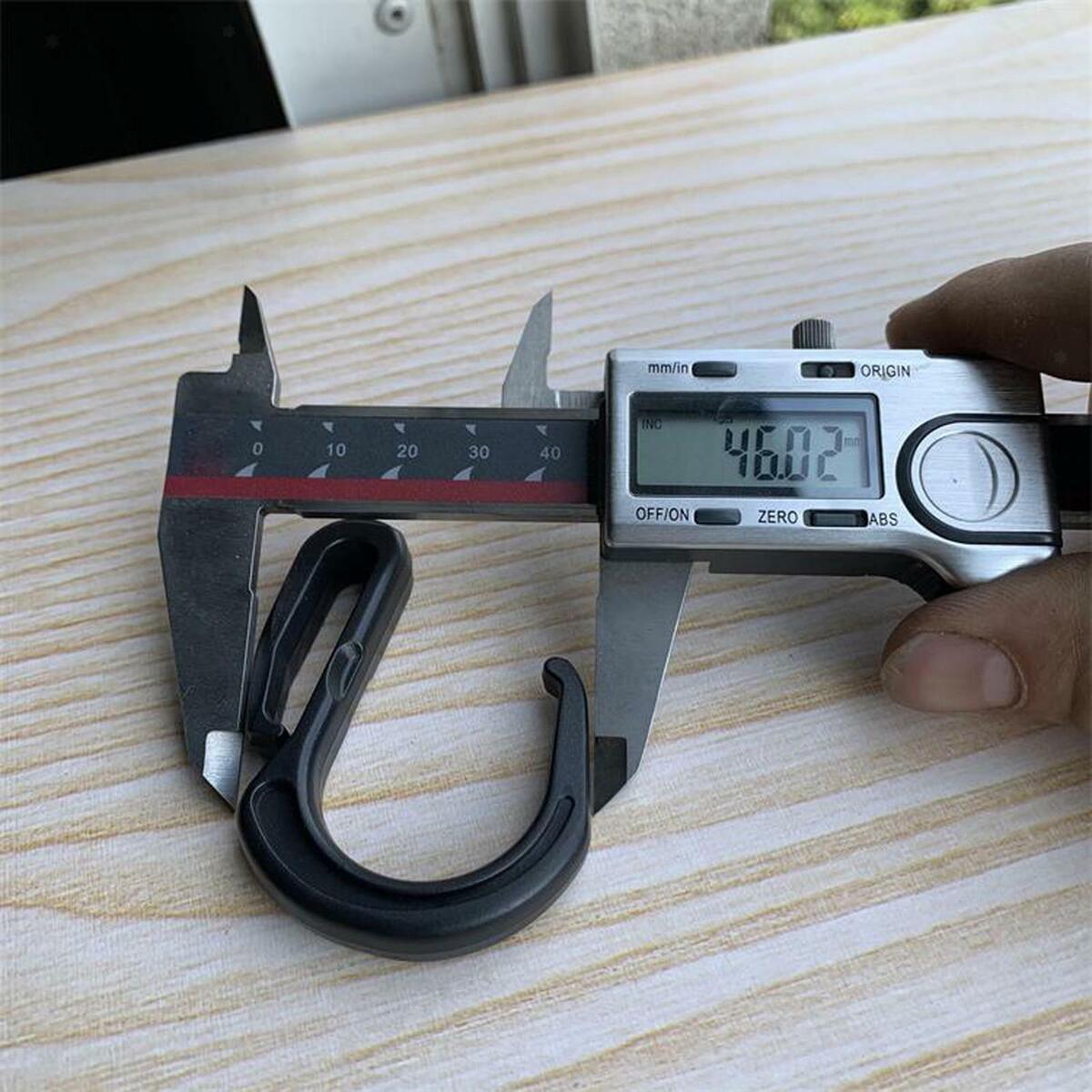Black Strap Hook Webbing Camping S-Shaped Belt Carabiner Clip  Clip