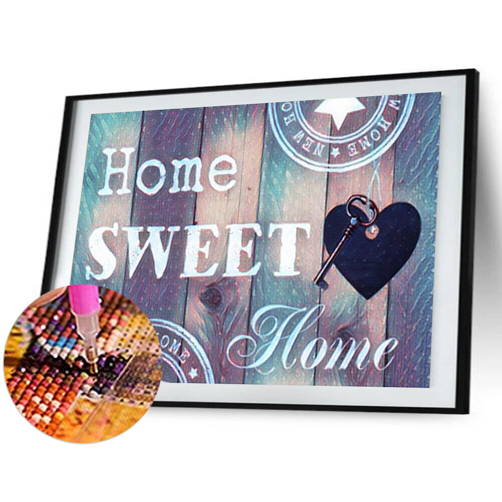 Home Sweet Home 5D DIY Full Drill Diamond Painting Craft Cross Stitch(C)