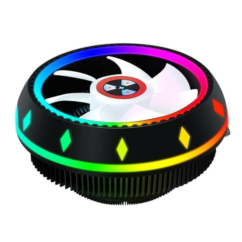 Intel/amd CPU Coolers Radiators Ultra Quiet Colorful Case Fan LED Silent Cooler