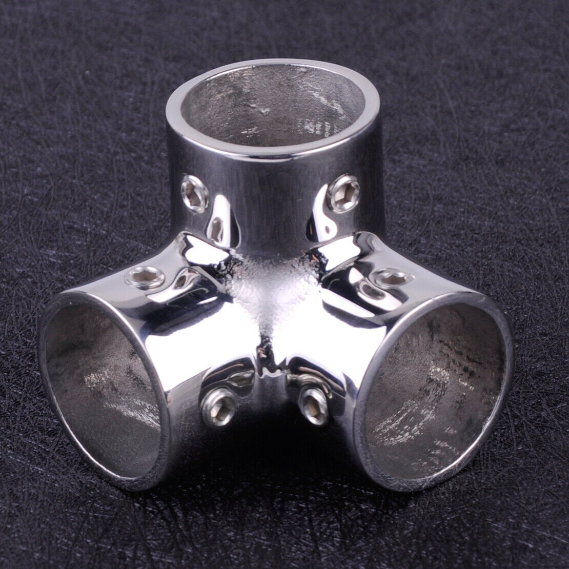 25mm Boat Hand Marine Stainless Rail Fittings 90 Degree 3 Way Corner Elbow Li