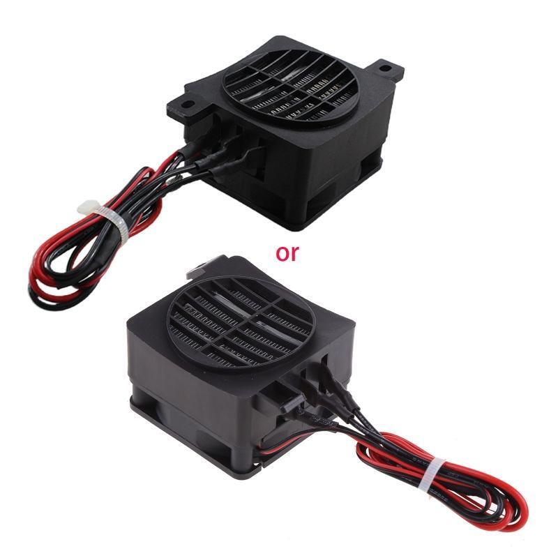 12V 120W Small PTC Fan Heater Mini Ceramic Air Heater 30s Quickly Generate Heat