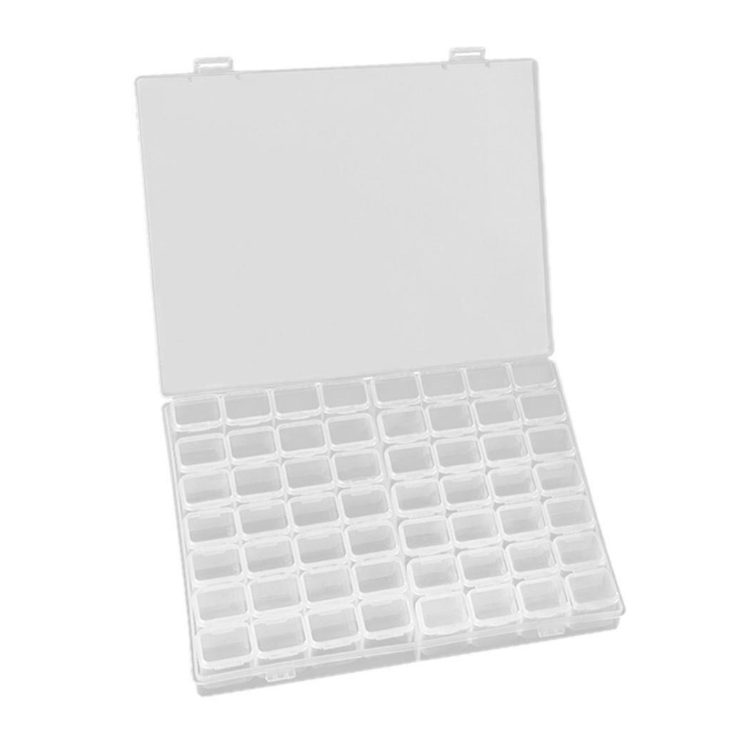 Empty Clear Diamond Storage Case Plastic Detachable Necklace Organizer Box