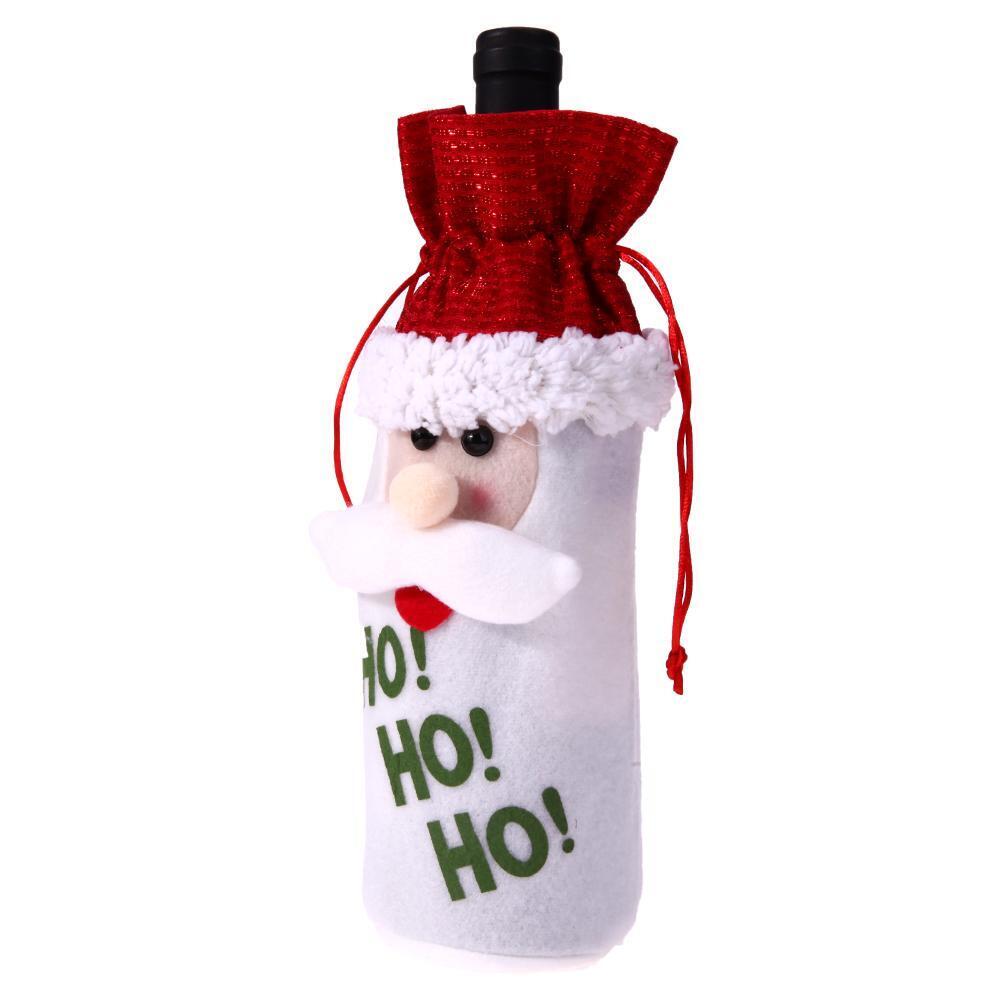 Wine Bottle Cover Bags Home Decoration Party Christmas Decor(Santa Claus)