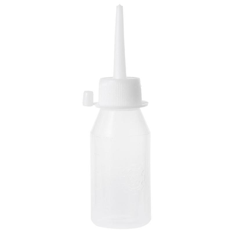 50ml Industrial Glue Gel Oil Applicator Squeeze Bottle Clear White Jet Dispenser