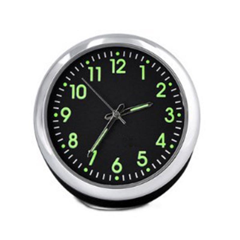 Mini Luminous Car Quartz Clock Exquisite Digital Clock Universal Pocket Stick-On