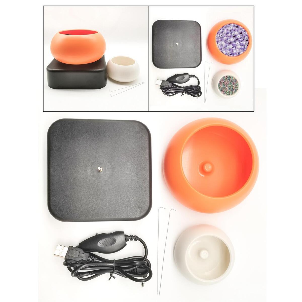 Bead Spinner Accessories 2 Beading Bowls Handsfree for Bracelet Spinnings