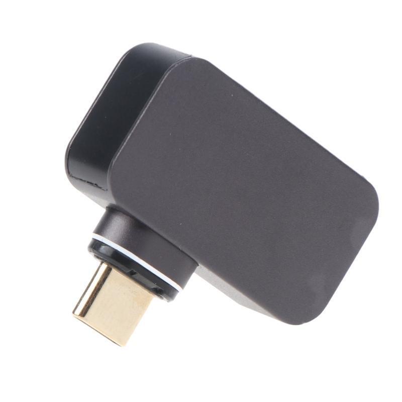 Type C Male to HDMI-Compatible 2.0 Connector Right Angle Adapter for Windows