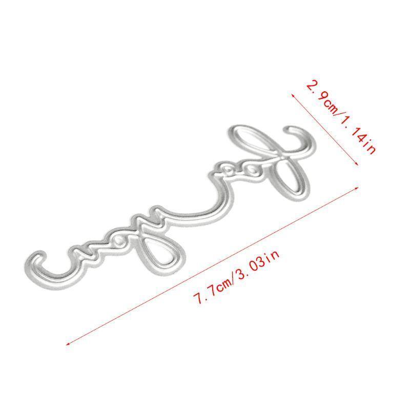 For You Metal Cutting Dies Stencil DIY Scrapbooking Album Stamp Paper Card Craft