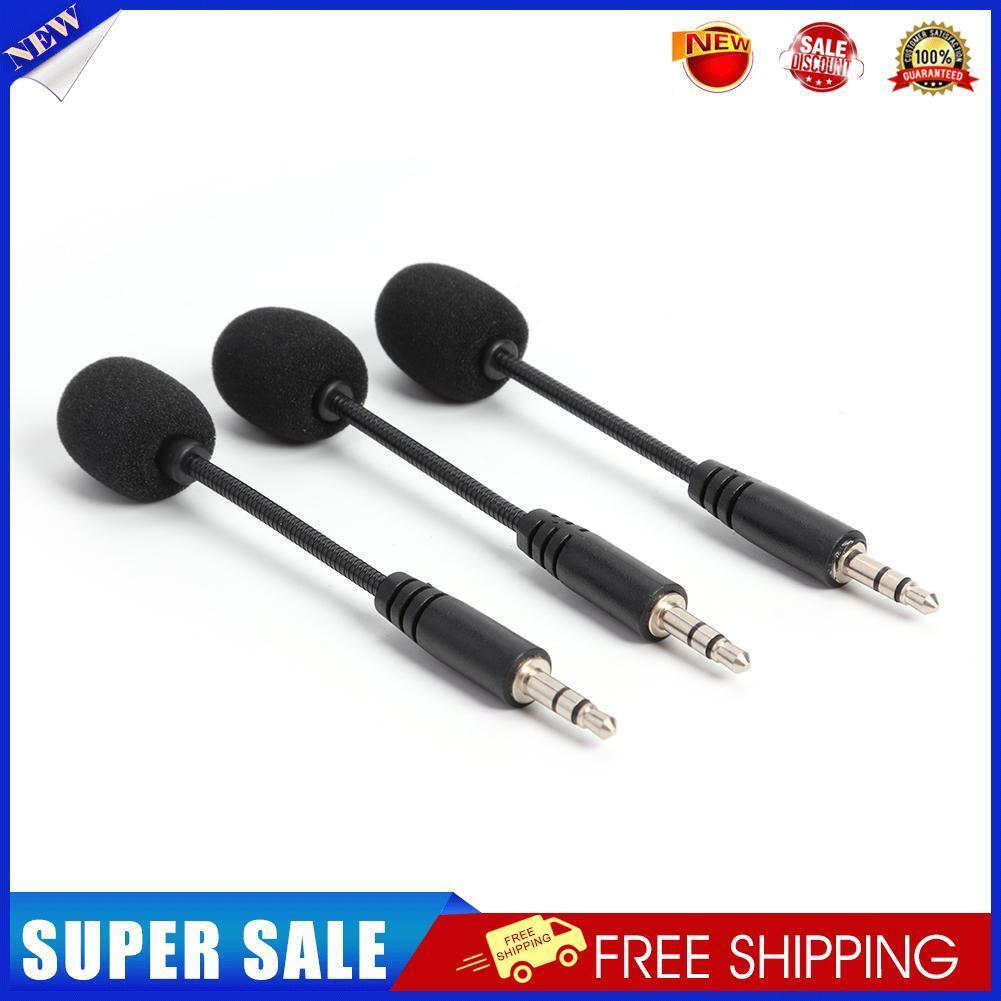 3pcs Mini 3.5mm Jack Flexible Capacitance Microphone Mic for Phone Laptop