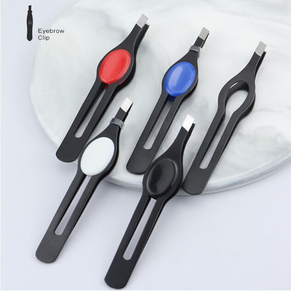 Beauty Removal Makeup Tool Eyebrow Tweezer Slanted Hairs Puller Eye Brow Clip