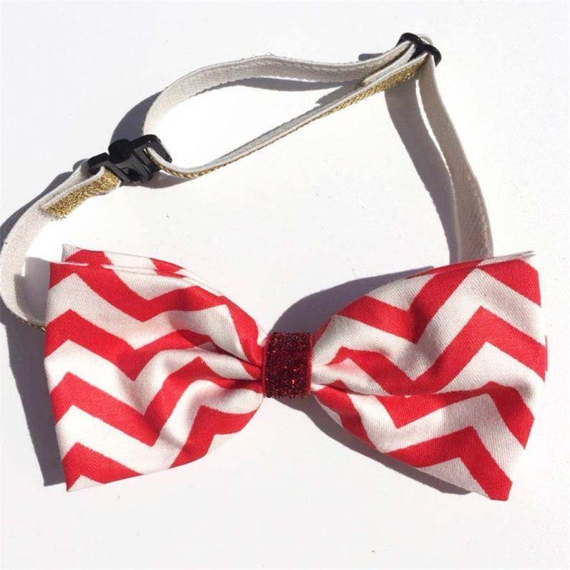 4Pcs Christmas Dog Hat Bowtie Saliva Towel Set Pet Puppy Party Holiday Costume
