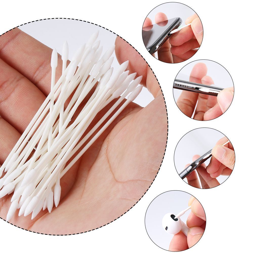 Earphone Cleanroon Use Dust Free Cleaning Swab Tool Cotton Disposable Stick