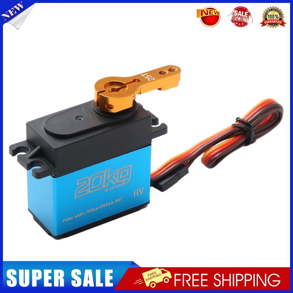20kg Adjustable Digital Servo 180 Degree Stainless Steel Gear Servo Arm