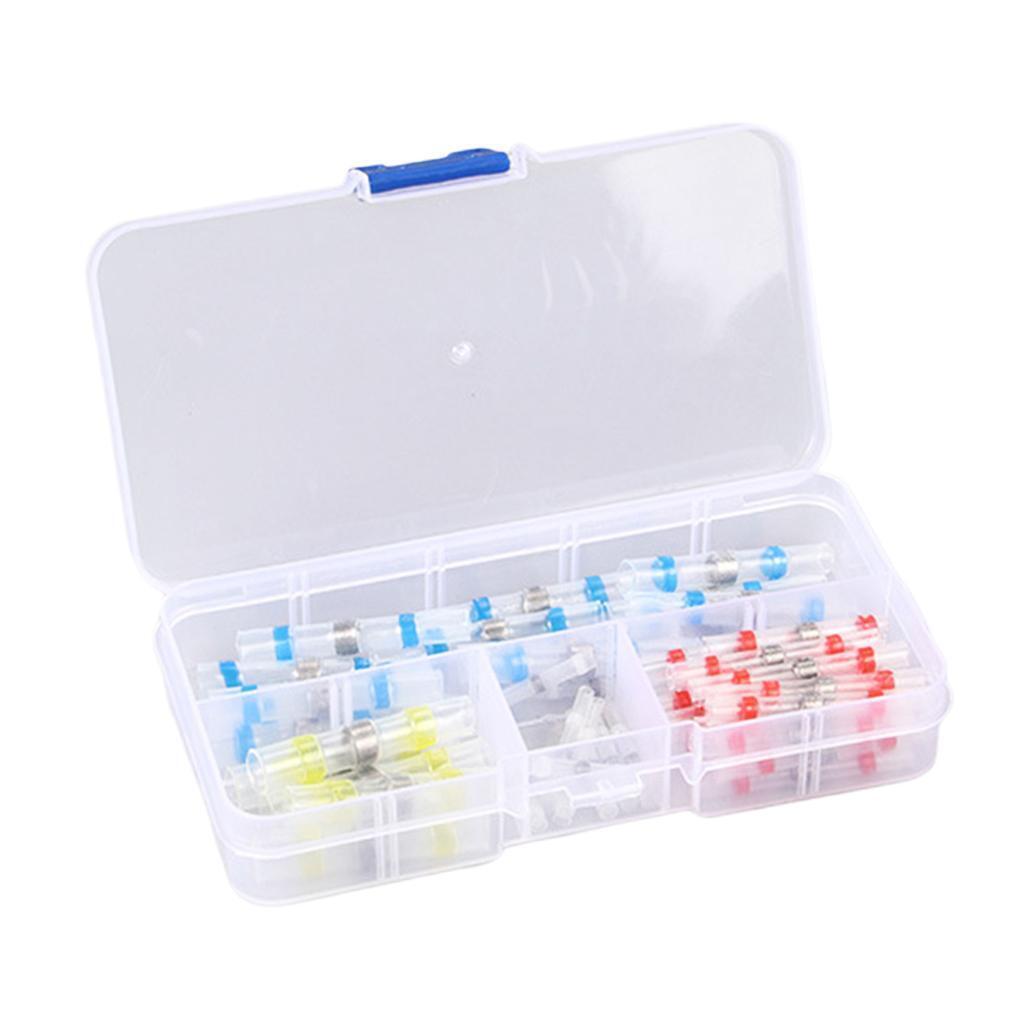 MagiDeal 50Packs Heat Shrink Tube  Terminal Connector to