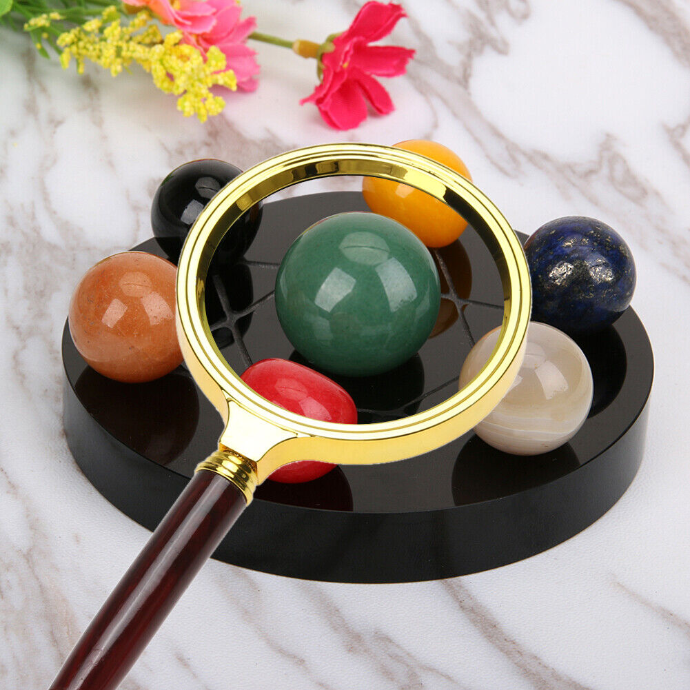 80mm Handheld 10X Magnifier Magnifying Glass Loupe for Reading Jewelry