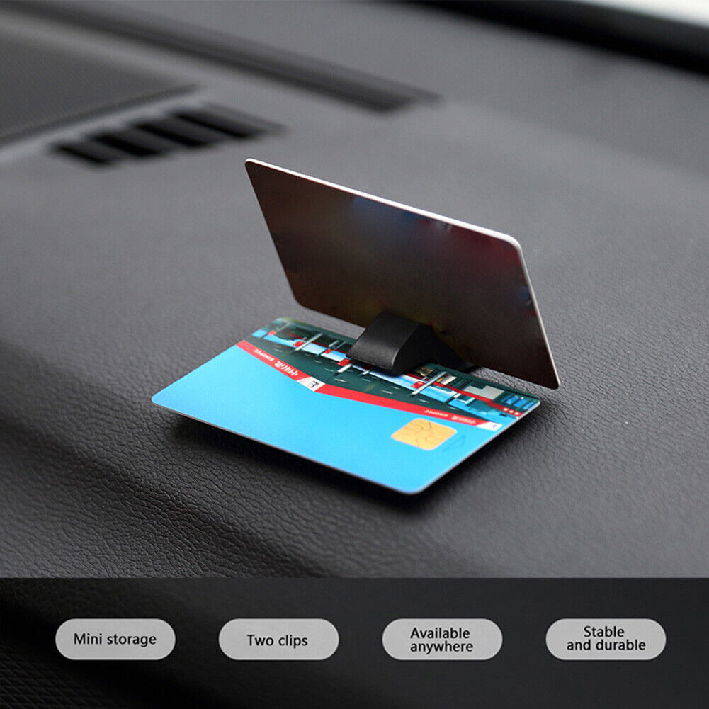Car Temporary Parking Card Ticket Holder Home Office Card Slot Fixed Clip