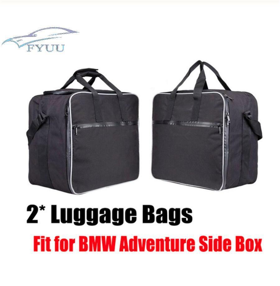 3x Side Rear Top For BMW R1200GS Adventure Black Cases Bags Adjustable Inner Bag