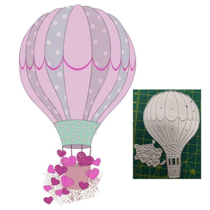 Fire Balloon Metal Cutting Die for DIY Paper Crafts Scrapbooking Album Decor