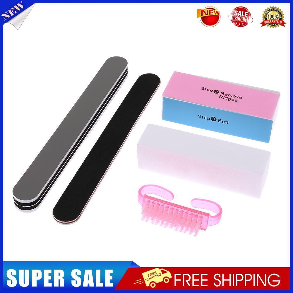 5pcs/set Nail Grinder Sponge Nail Files Grinding Polish Brush Manicure Tool