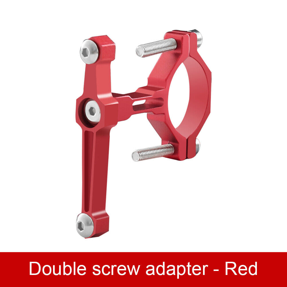 Bottle Cage Adapter MTB Bike Handlebar Water Bottle Holder Seat (Red)