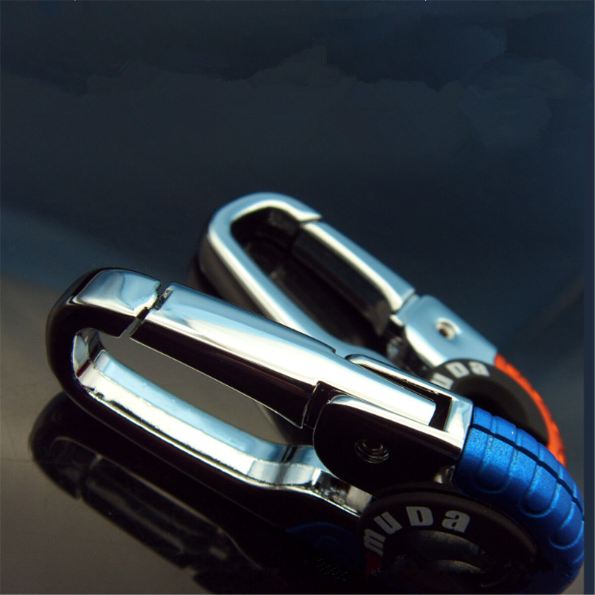 Keychain Key Ring Hook Outdoor Stainless Steel Buckle Carabiner Climbing Random