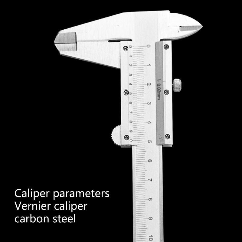 0-150mm / 0-6 Carbon Steel Vernier Caliper Gauge Manual measurement Micrometer