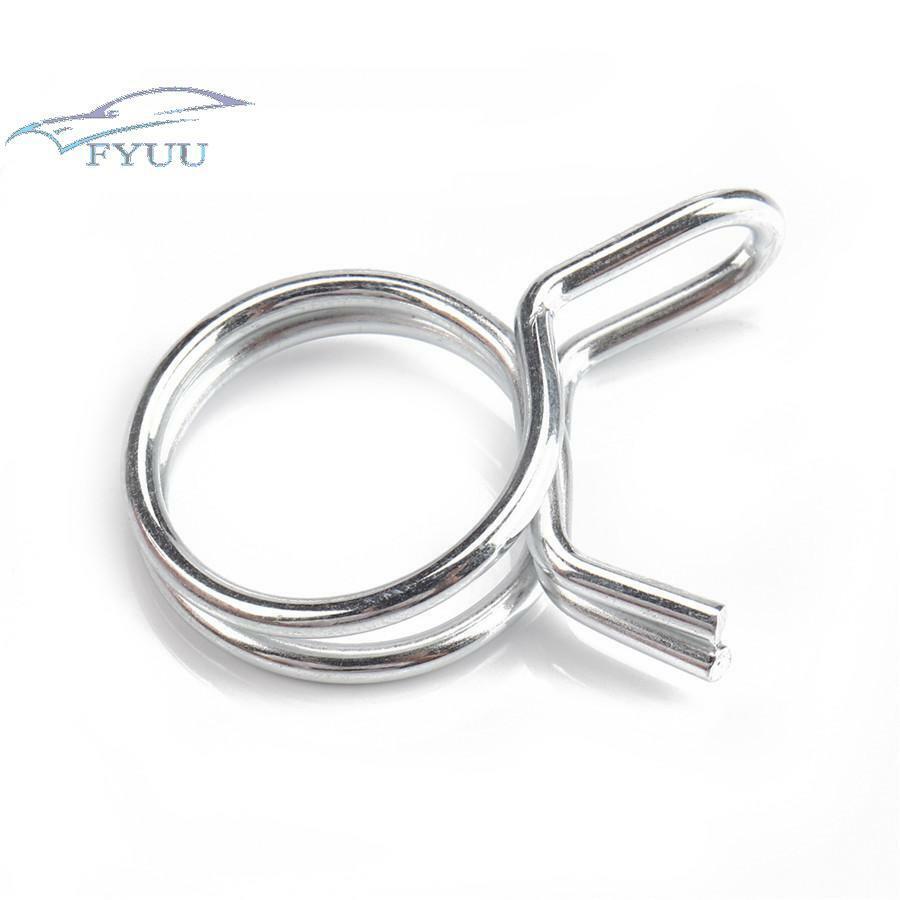 70Pcs For Car Motorcycle RV ?5-?18 Double Wire Fuel Line Hose Tube Spring Clamp