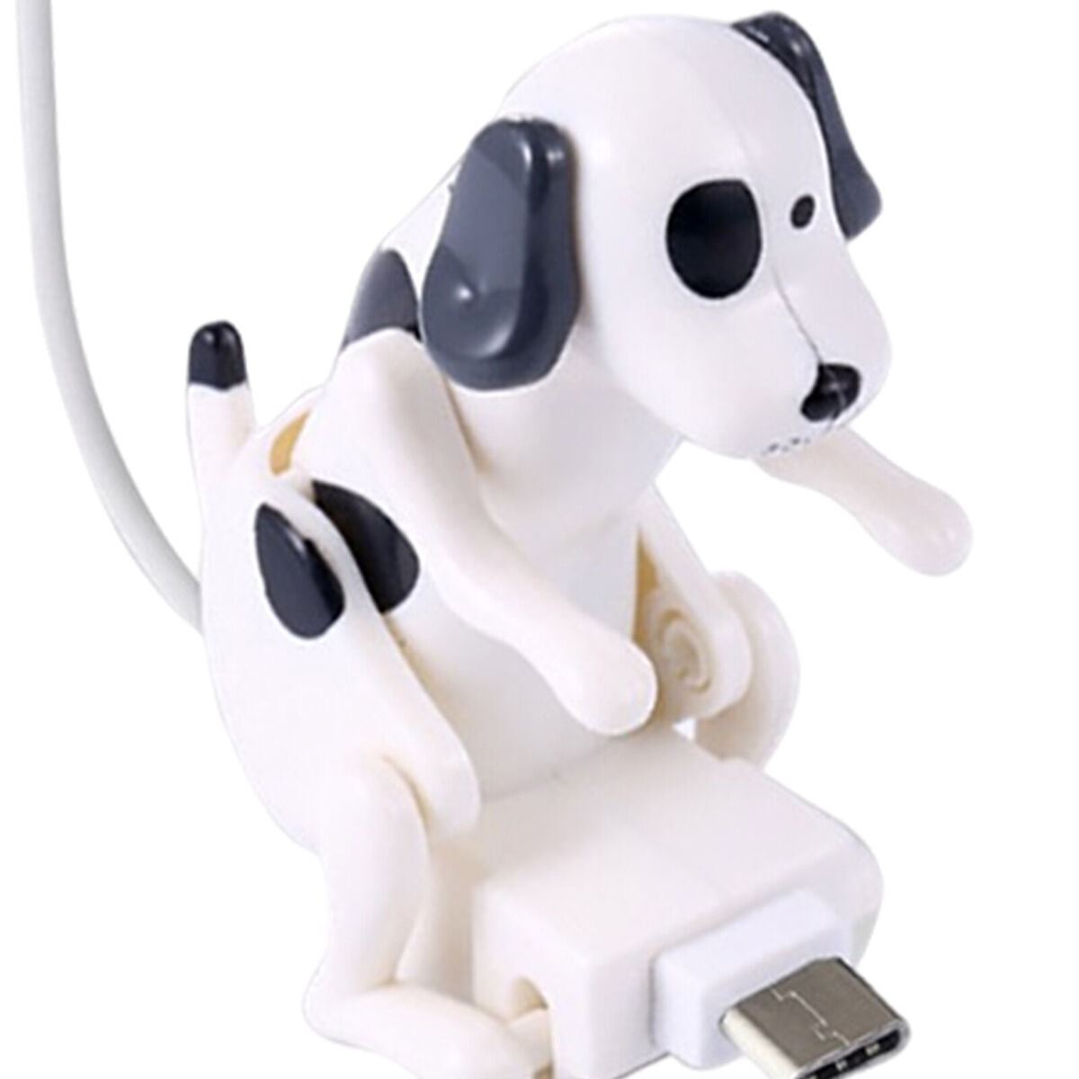 Creative Humping  Dog Charging Cable for Android Phone Gift White