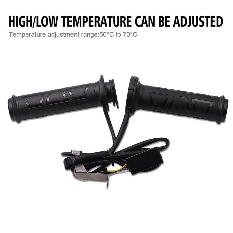 Universal Motorcycle Handlebar Warmer 22mm E-bike Grips Electric Heated Pads