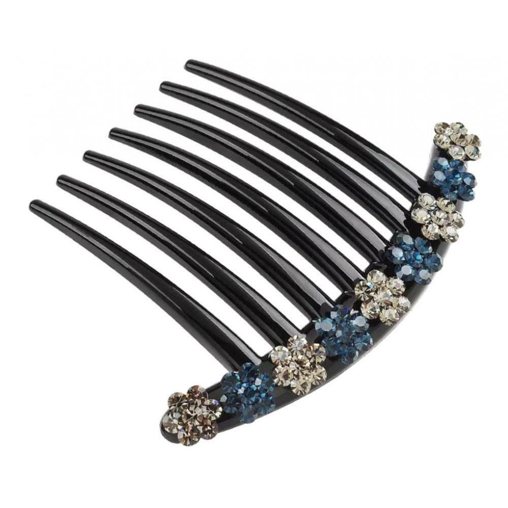 beside  Comb Rhinestones Flower  Comb   bun making Bridal